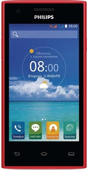 Philips S309 Xenium Dual Sim Red Philips S309 Xenium Dual Sim Red